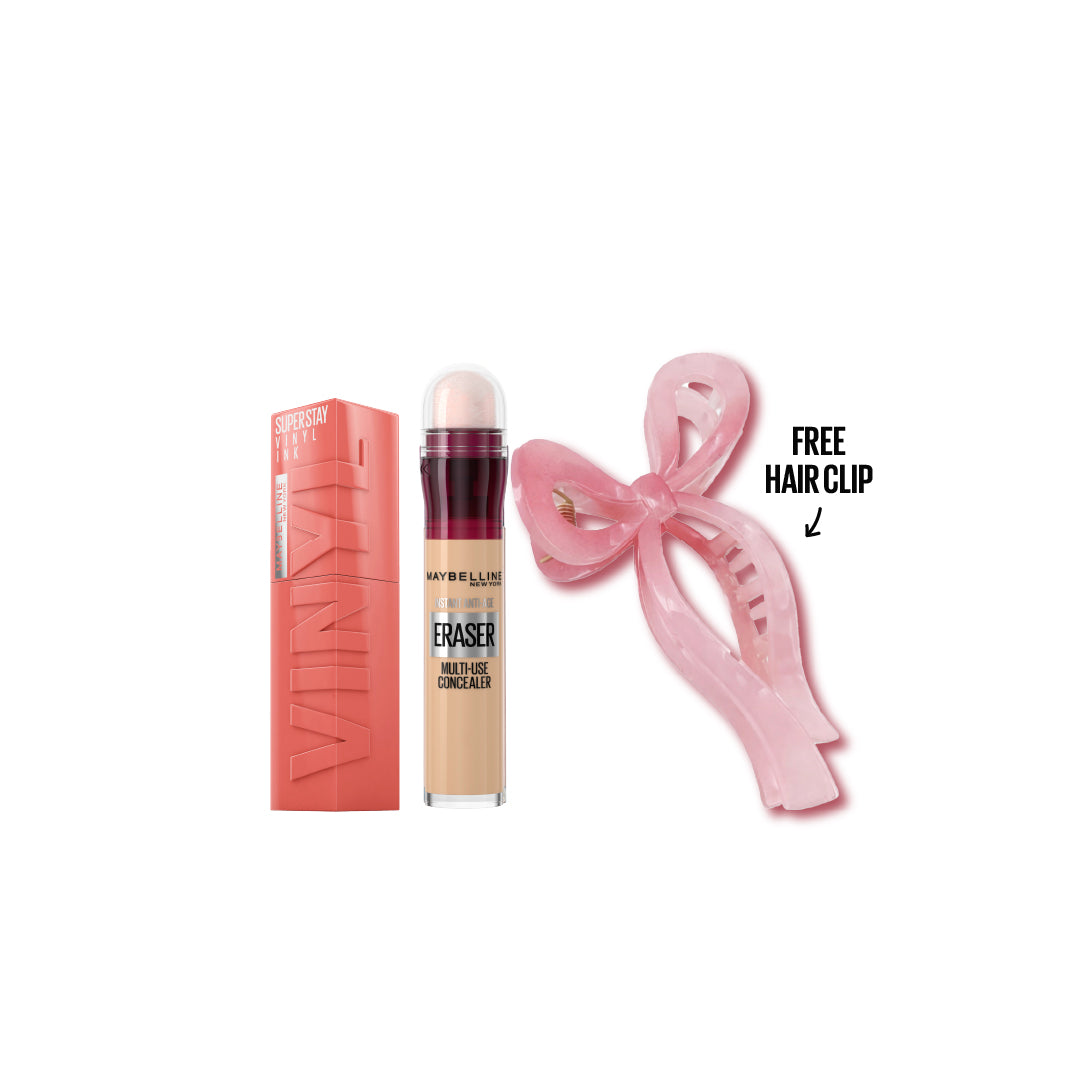 Super Stay Vinyl Ink Longwear Liquid Lip Color + Instant Age Rewind Eraser Dark circles treatment + Gift - MazenOnline