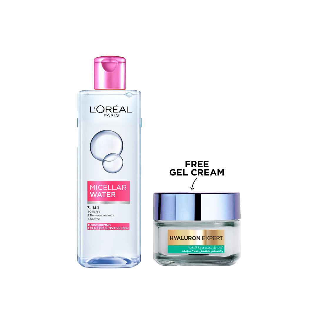 3-in-1 Refreshing and Moisturizing Micellar Water + Hyaluron Gel Cream - MazenOnline