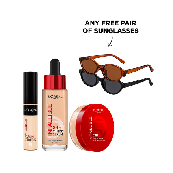 Tinted Serum + Concealer + Loose Powder