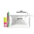 NYX Professional Makeup - Fat Oil Lip Drip, Moisturizing, Shiny,  + Line Loud Lip Liner Pencil + Blade & Shade, Dual Edged Brow Pencil + Gift | MazenOnline
