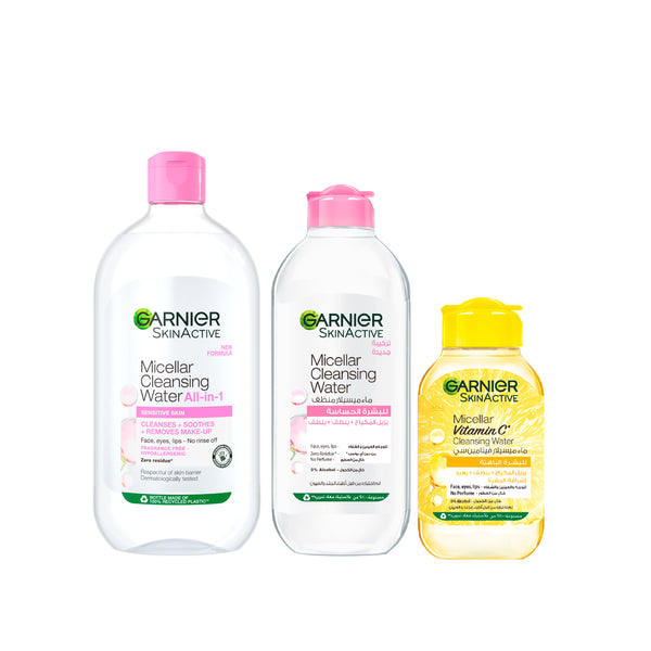 Micellar Family (700ml Classic  + 400ml Classic + 100ml Vit C)