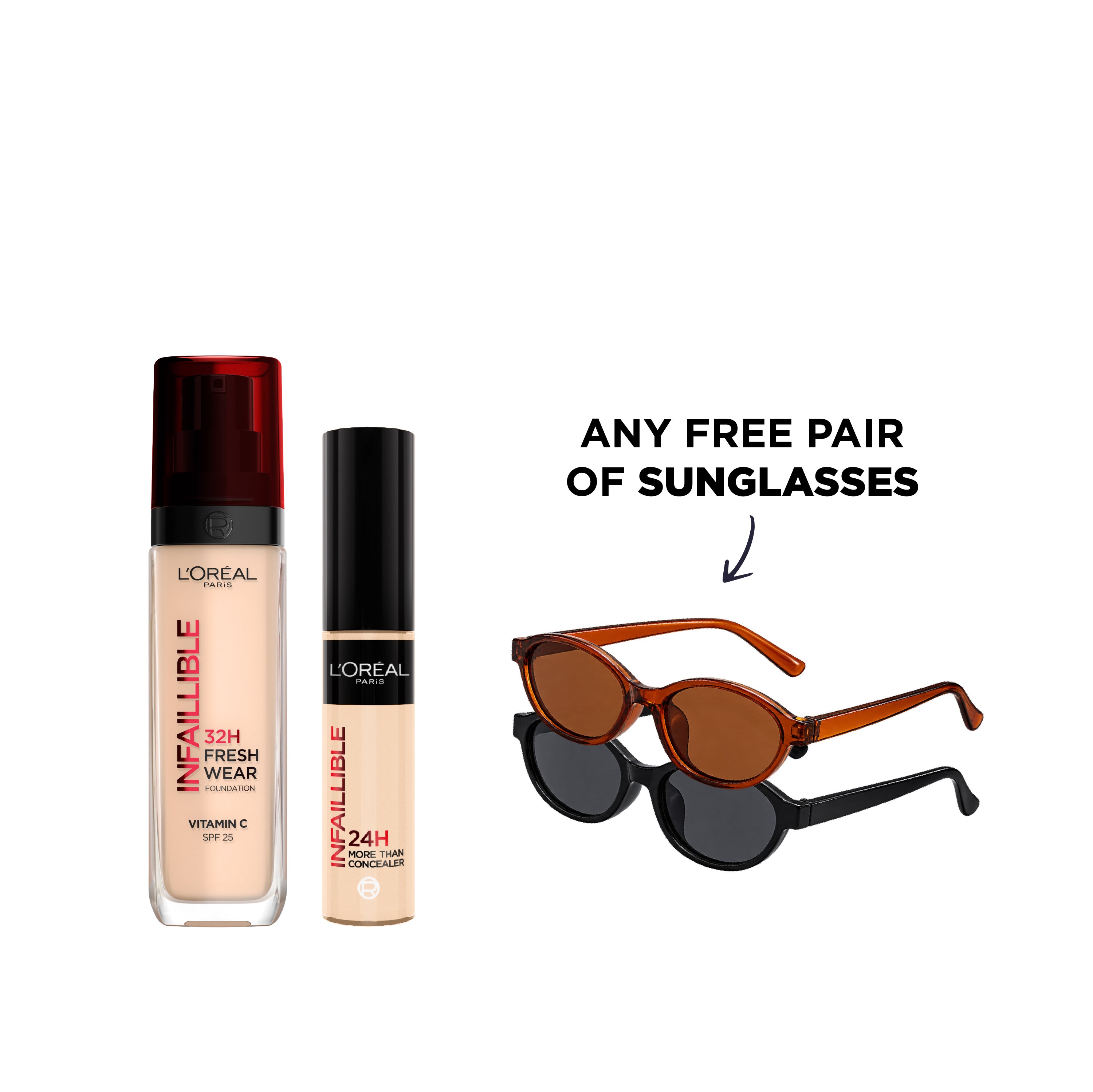 Infallible Concealer + Foundation