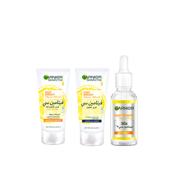 Fast Bright Day Cream  + Night Cream +  Day Serum