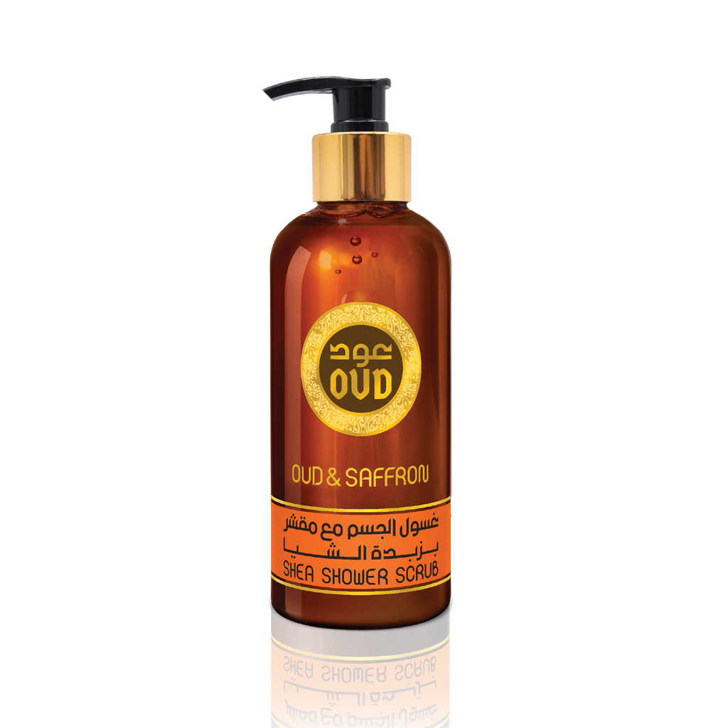 Saffron Oud Premium Shea Shower Scrub 300ml