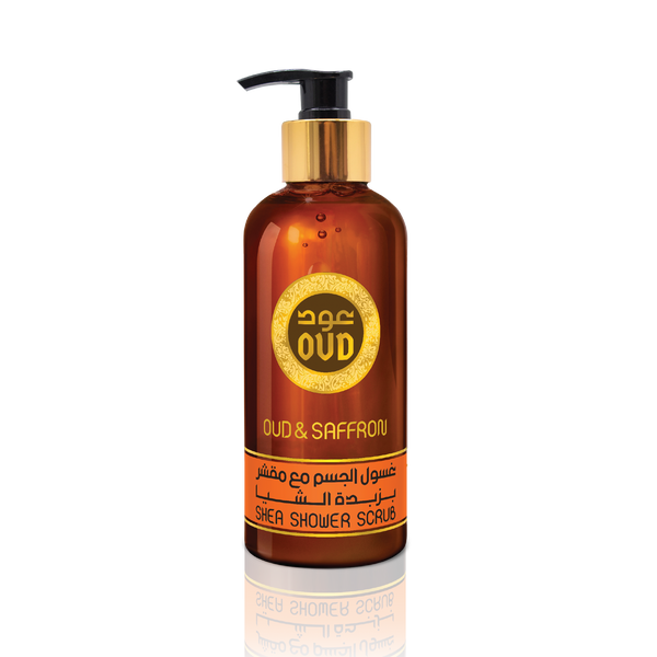 Saffron Oud Premium Shea Shower Scrub 300ml