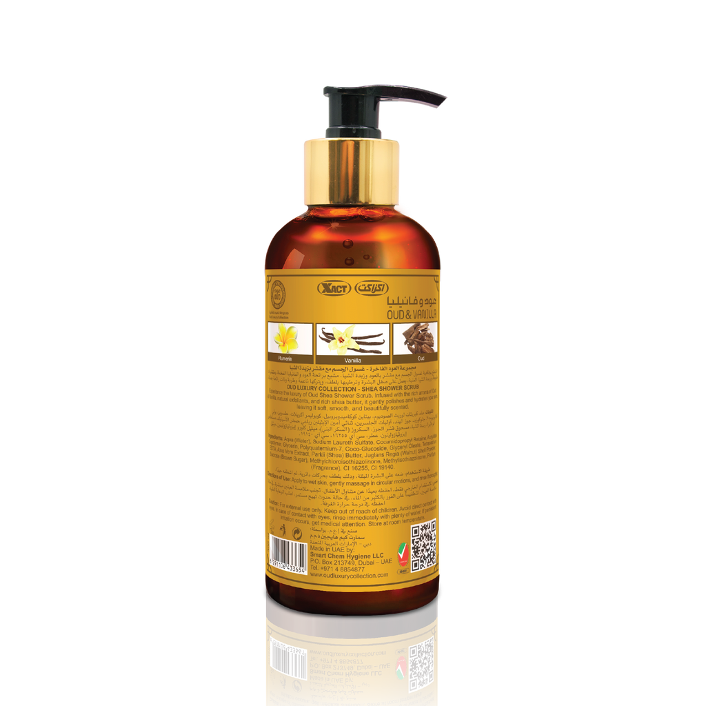 Vanilla Oud Premium Shea Shower Scrub 300ml