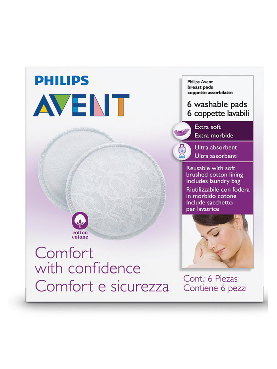 Washable Breast Pads x6 - MazenOnline Main image