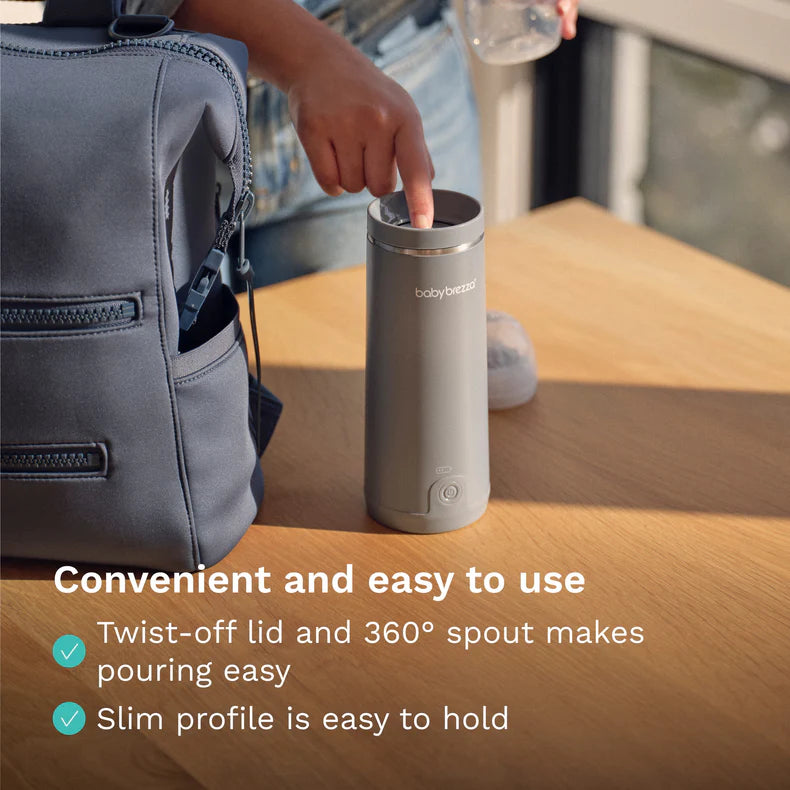 Baby Brezza - Superfast® Portable Bottle Warmer - Rechargeable Travel Warmer for Formula and Breastmilk | MazenOnline