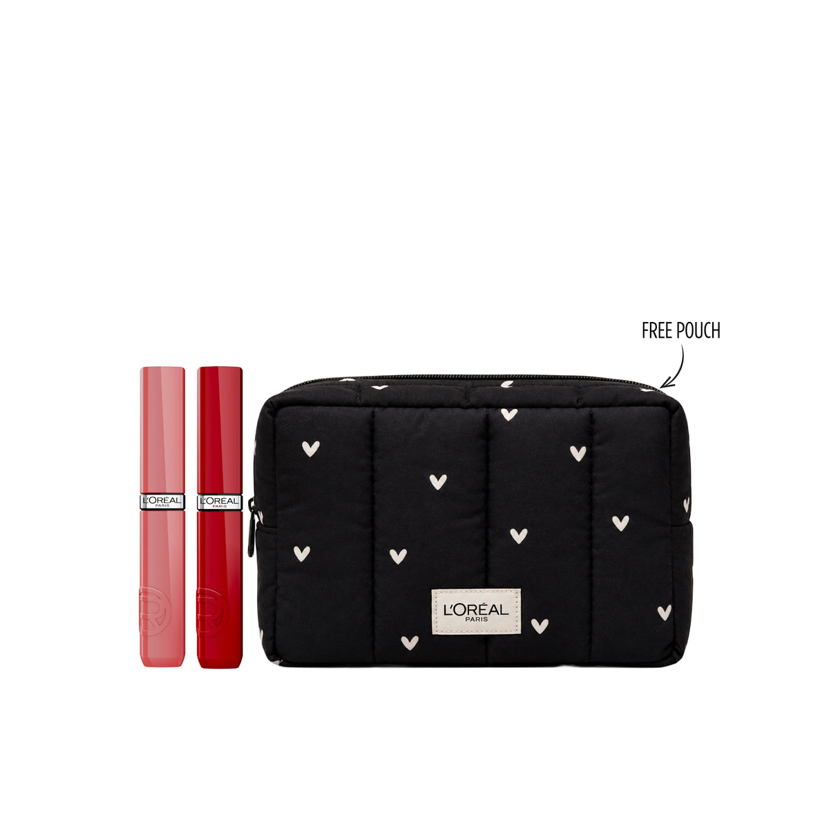 2X L'Oréal Paris Laque Resistance liquid lipstick bundle shown in product packaging