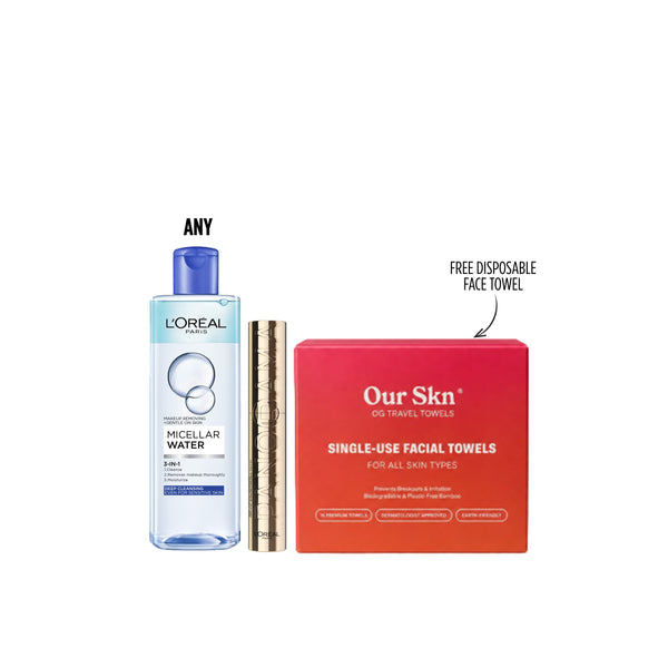 L'Oréal Paris Any Micellar and Panorama makeup set bundle with micellar water and Panorama mascara