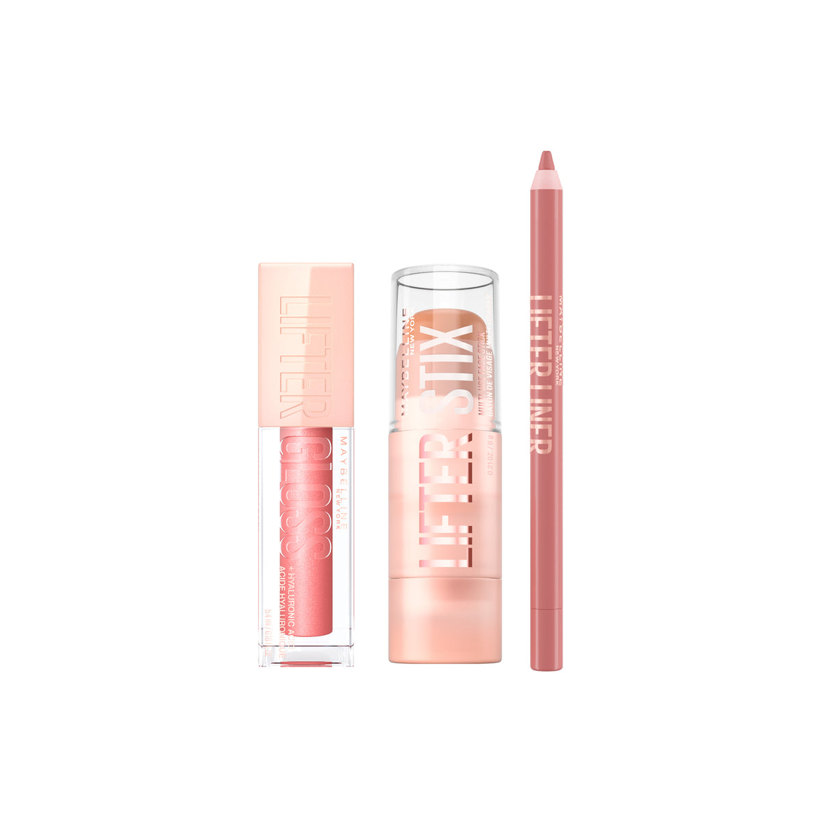 Brave Together Lip Gloss  + Lip Liner Pencil  + Lifter Stix Contour, Bronzer, Concealer