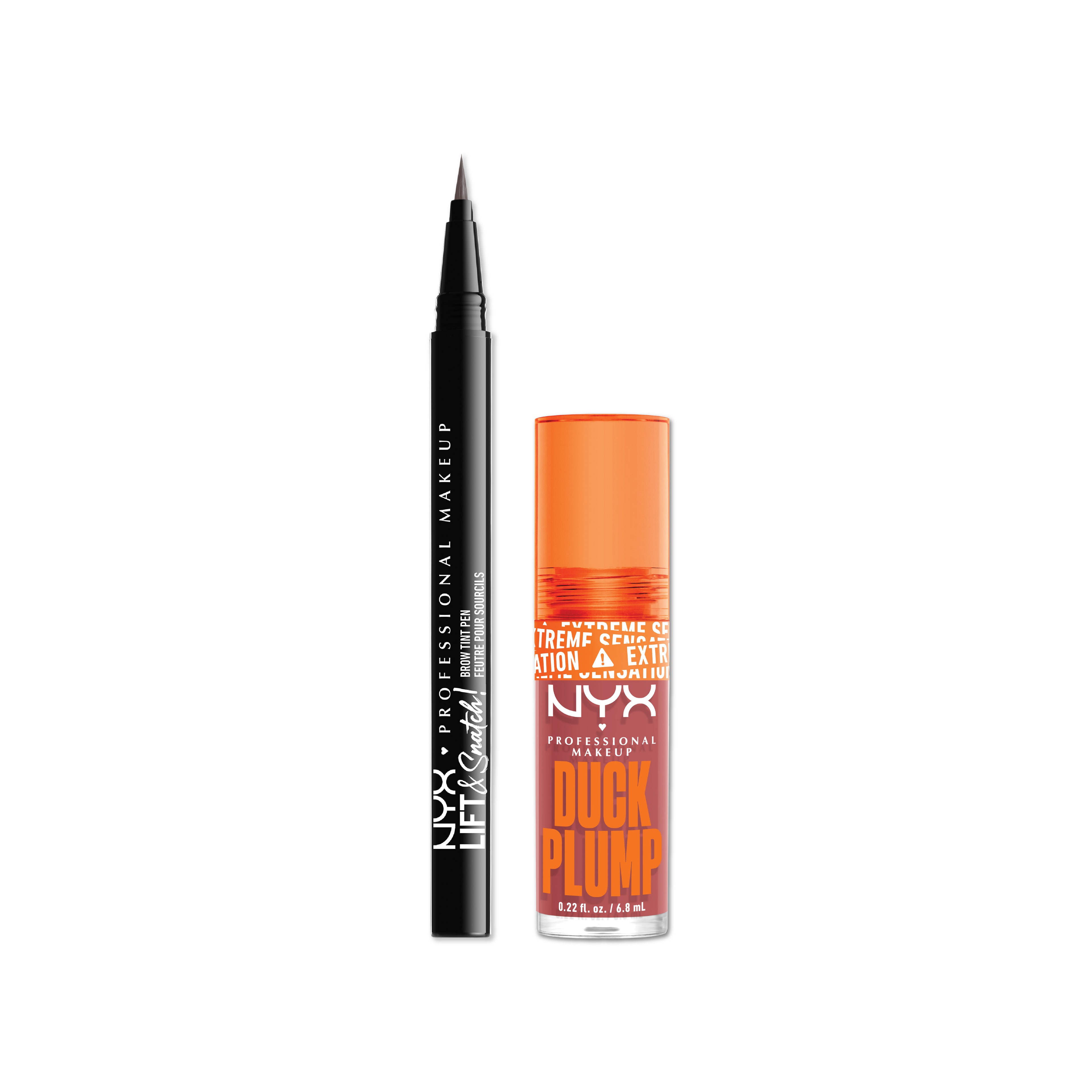 Lift & Snatch! Brow Tint Pen + Duck Plump Lip Plumping Lacquer