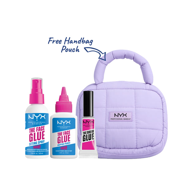 NYX Professional Makeup - The Face Glue Primer + Setting Spray + The Brow Glue Instant Brow Styler + Gift | MazenOnline