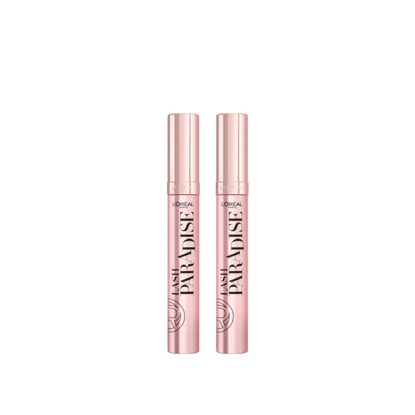 L'Oréal Paris 2 Paradise hair extension bundles with starry eye design, showcasing shiny, voluminous hair texture.