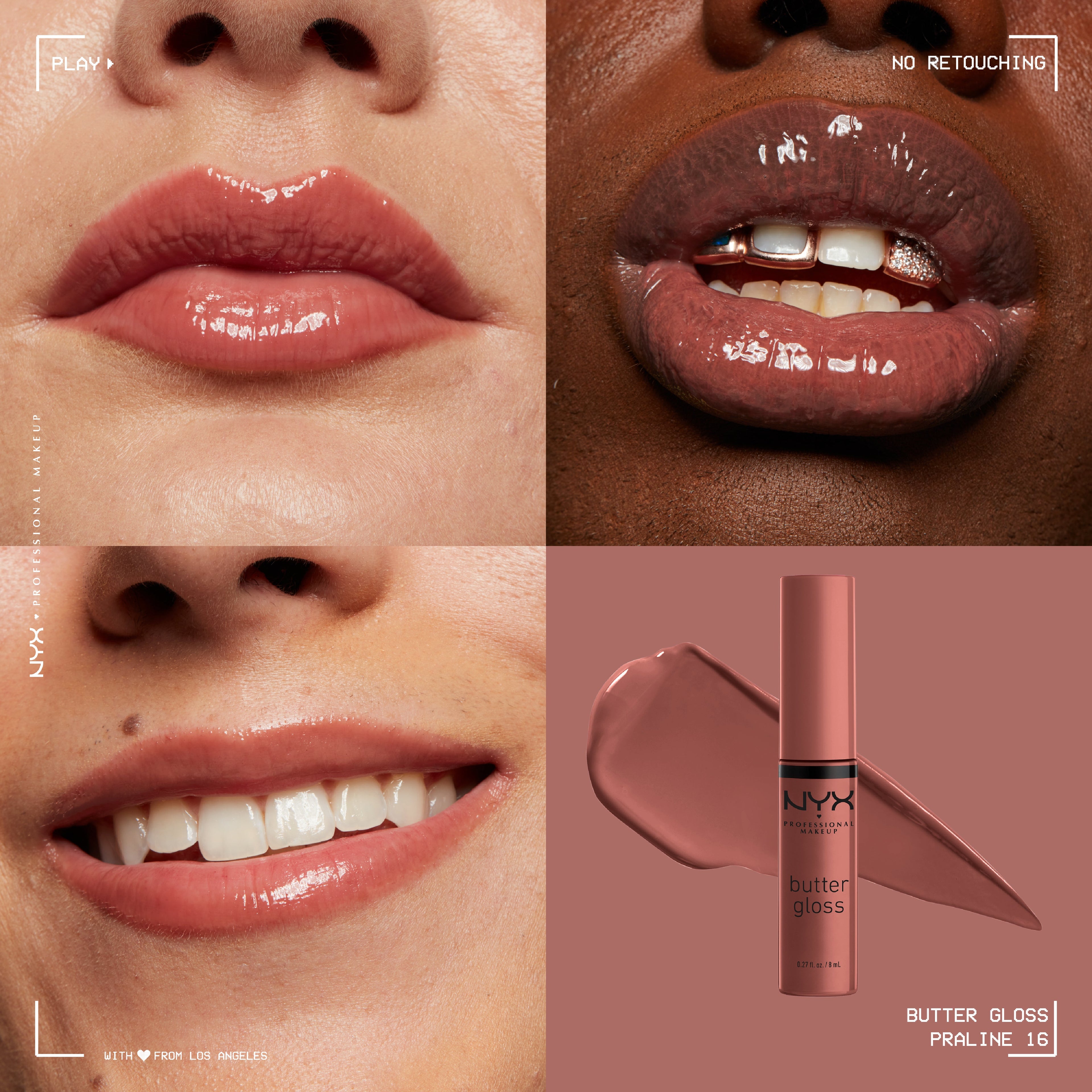 NYX Professional Makeup - Butter Gloss, Non-Sticky Lip Gloss, Buttery Soft, Silky Smooth And Creamy, Sheer To Medium Coverage | MazenOnline
