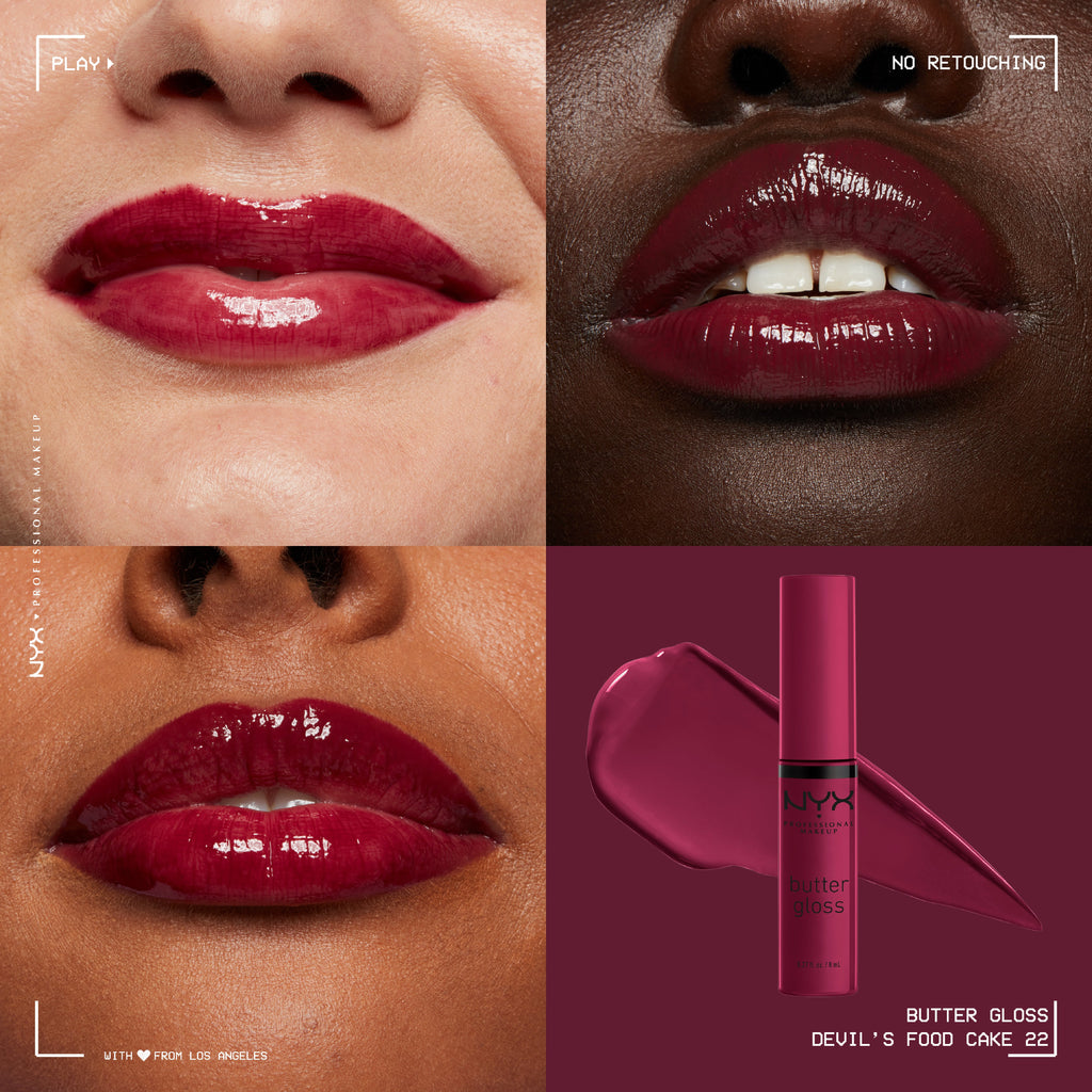 NYX Professional Makeup - Butter Gloss, Non-Sticky Lip Gloss, Buttery Soft, Silky Smooth And Creamy, Sheer To Medium Coverage | MazenOnline
