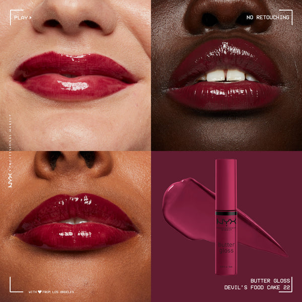 NYX Professional Makeup - Butter Gloss, Non-Sticky Lip Gloss, Buttery Soft, Silky Smooth And Creamy, Sheer To Medium Coverage | MazenOnline