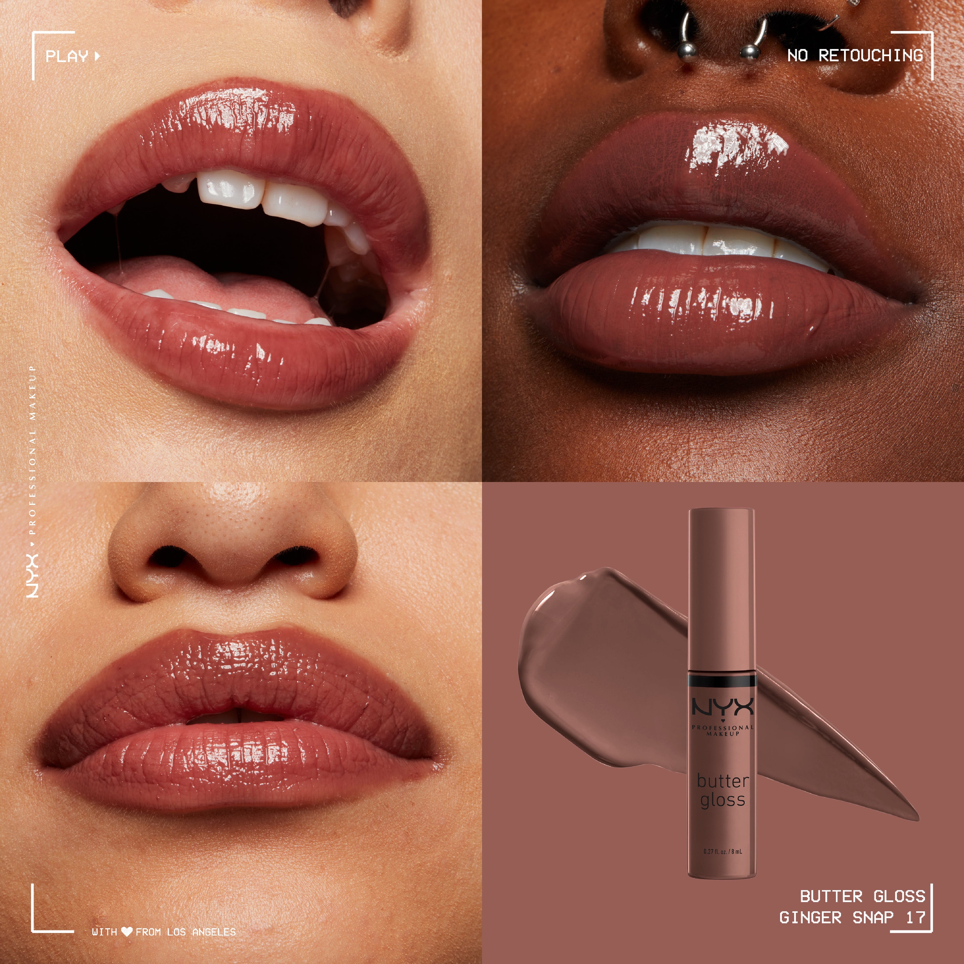 NYX Professional Makeup - Butter Gloss, Non-Sticky Lip Gloss, Buttery Soft, Silky Smooth And Creamy, Sheer To Medium Coverage | MazenOnline