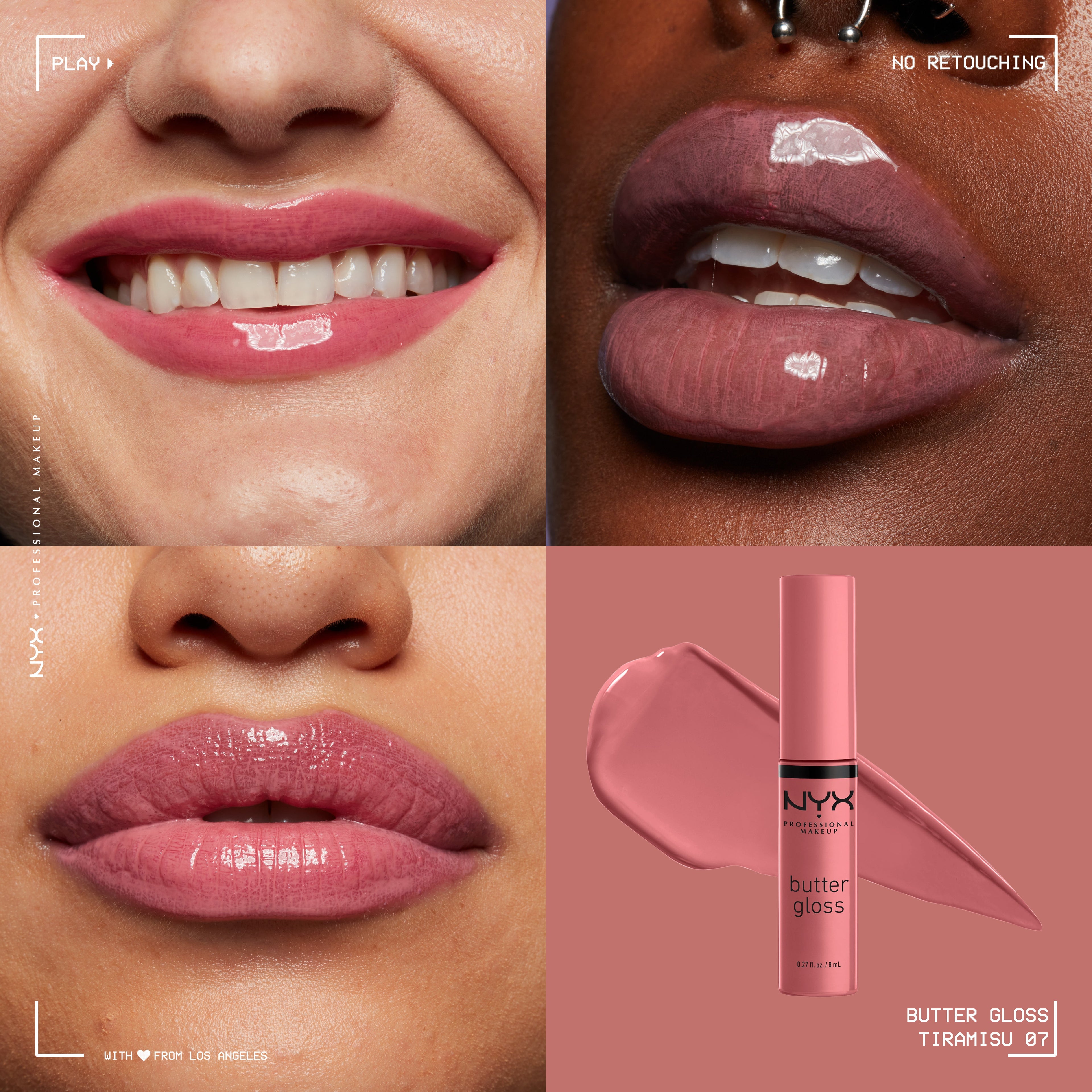NYX Professional Makeup - Butter Gloss, Non-Sticky Lip Gloss, Buttery Soft, Silky Smooth And Creamy, Sheer To Medium Coverage | MazenOnline