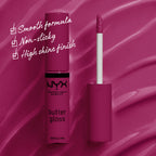 NYX Professional Makeup - Butter Gloss, Non-Sticky Lip Gloss, Buttery Soft, Silky Smooth And Creamy, Sheer To Medium Coverage | MazenOnline