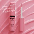 NYX Professional Makeup - Butter Gloss, Non-Sticky Lip Gloss, Buttery Soft, Silky Smooth And Creamy, Sheer To Medium Coverage | MazenOnline