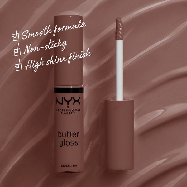 NYX Professional Makeup - Butter Gloss, Non-Sticky Lip Gloss, Buttery Soft, Silky Smooth And Creamy, Sheer To Medium Coverage | MazenOnline
