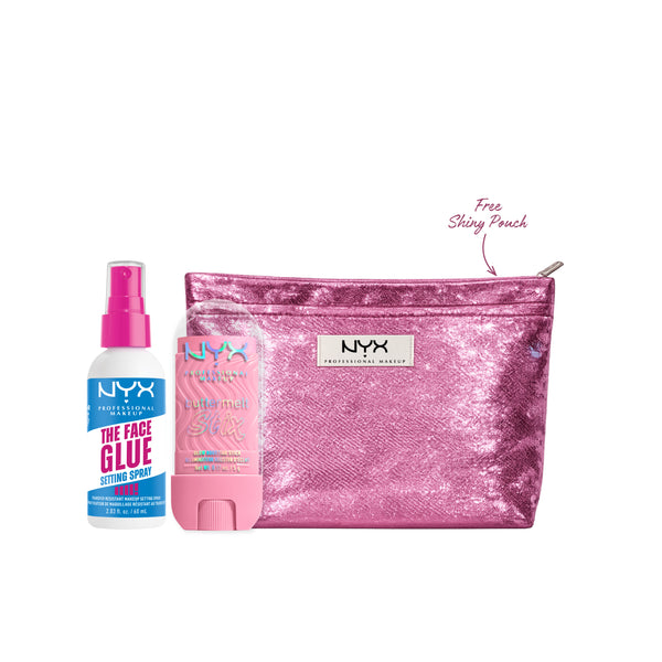 Buttermelt Glow Boosting Highlighter Stix + The Face Glue Setting Spray + gift