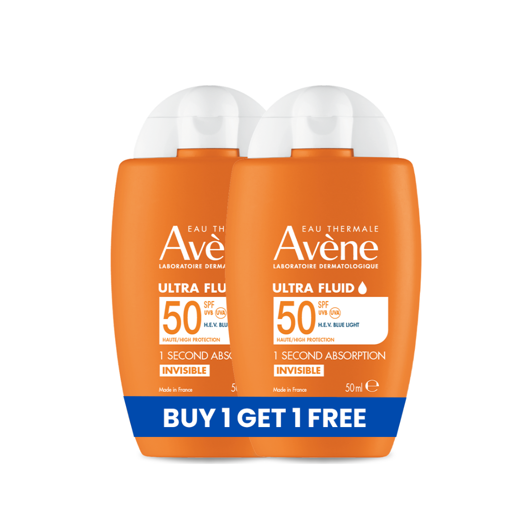 Avène - Buy 1 Get 1 Avène Ultra Fluid Invisible SPF50+ Sunscreen 50ml - Ultra Light texture | MazenOnline