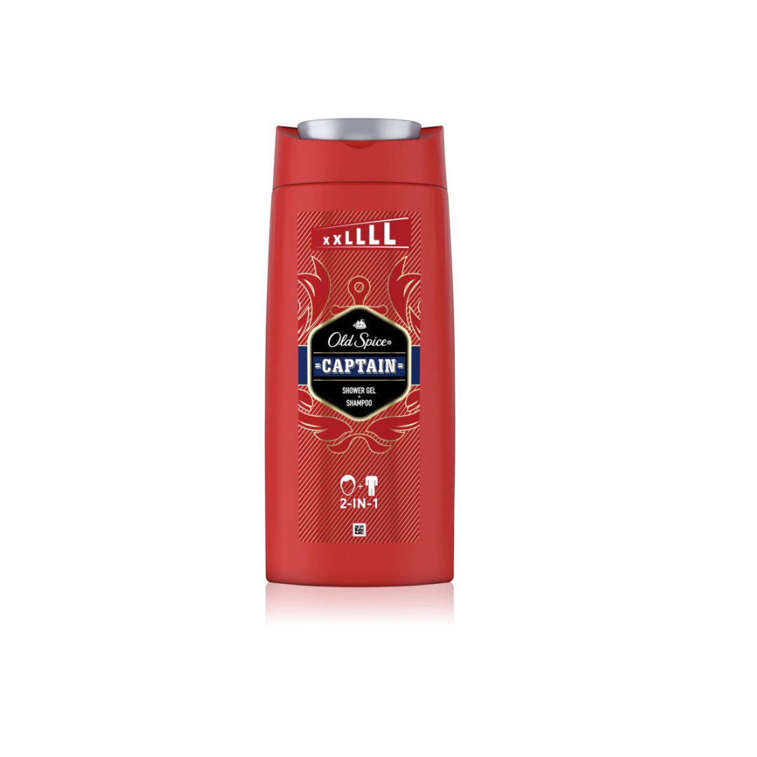 Captain 2-in-1 Shower Gel and Shampoo for Men 675 Ml - MazenOnline