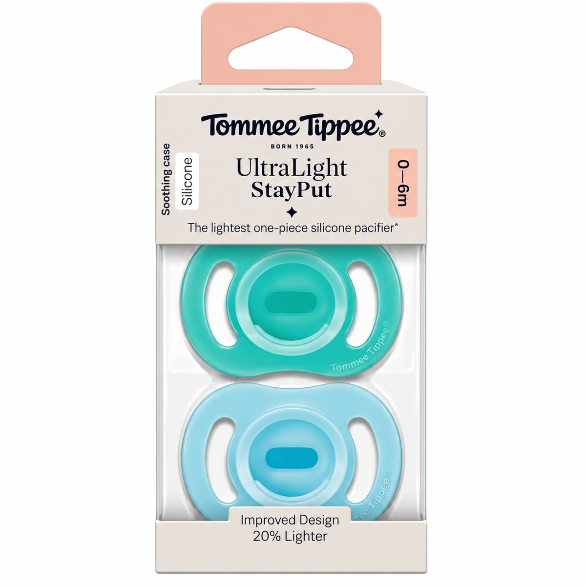 Ultra Light Silicone x2 Soothers 0-6m