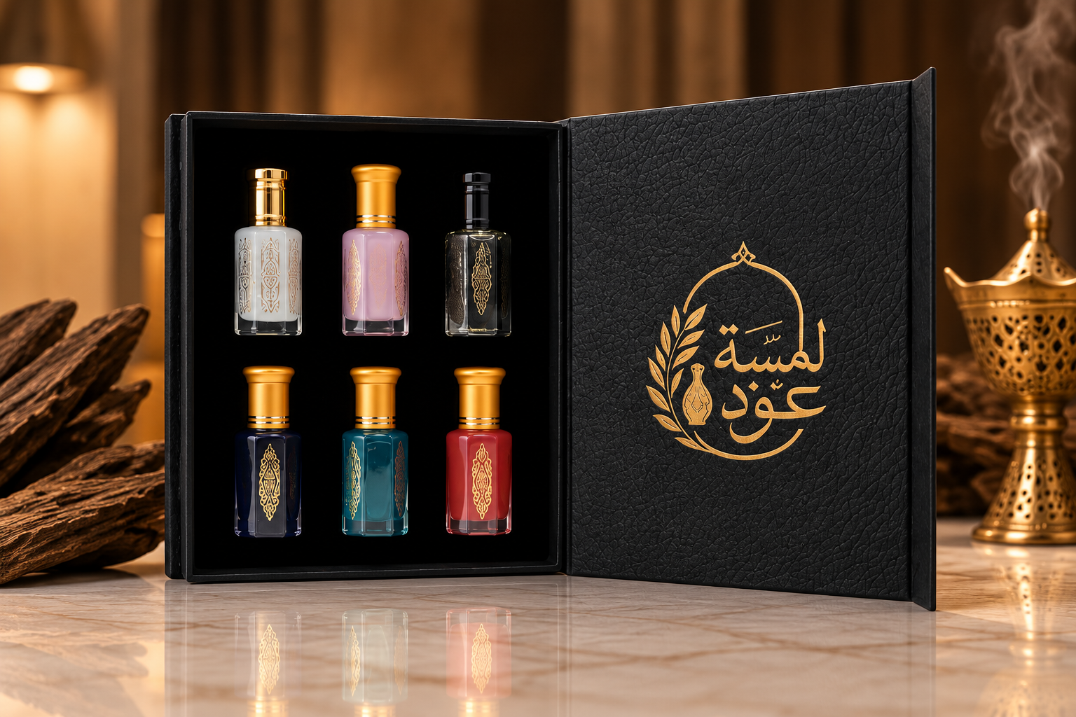 Lamsat Oud 6-Piece Musk Box