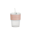 wtrBoost - Transparent Stylish Heat-Resistant Glass Tumbler with Straw | MazenOnline