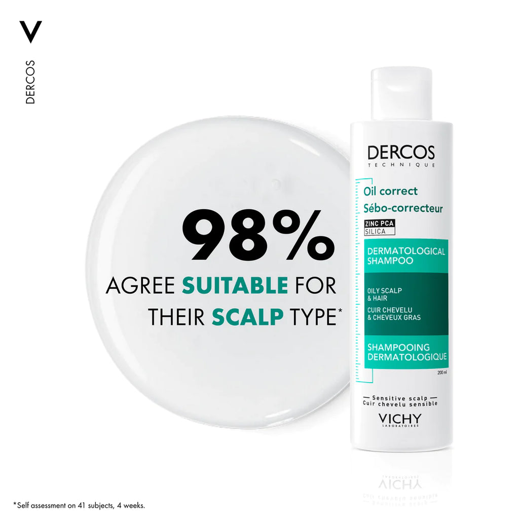 Dercos Oil Control Shampoo Oily Scalp & Hair - MazenOnline