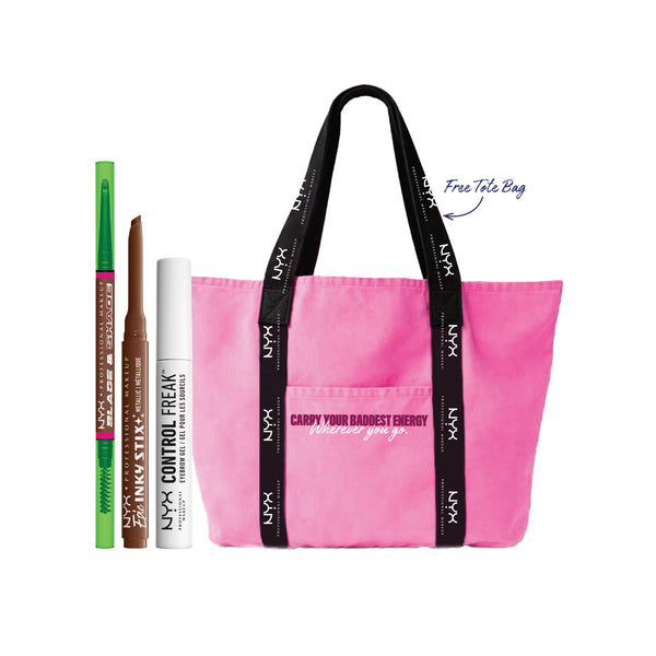 Epic Inky Stix Creamy Mechanical Gel Eyeliner + Blade & Shade, Dual Edged Brow Pencil + Control Freak Eyebrow Gel 01 + Gift