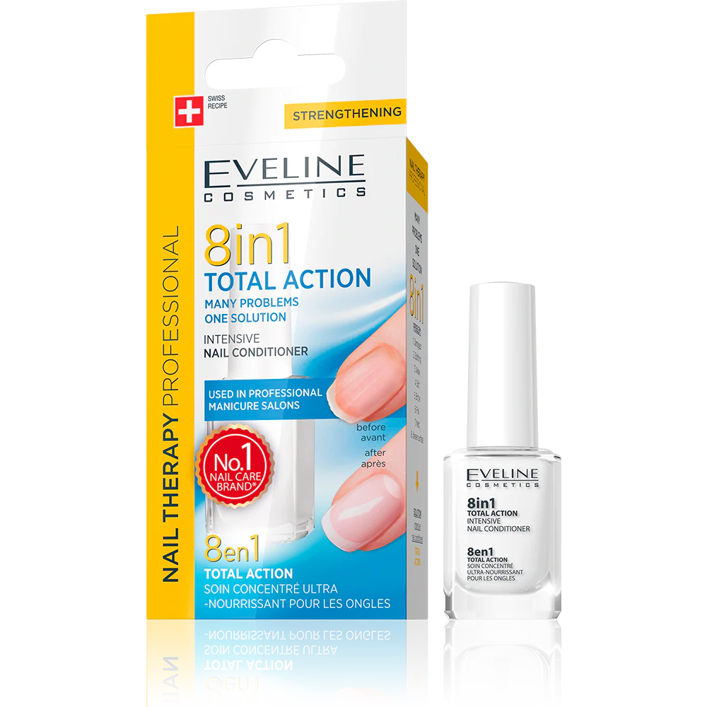 Eveline - Nail Therapy Total Action 8 In 1 Intensive Nail | MazenOnline