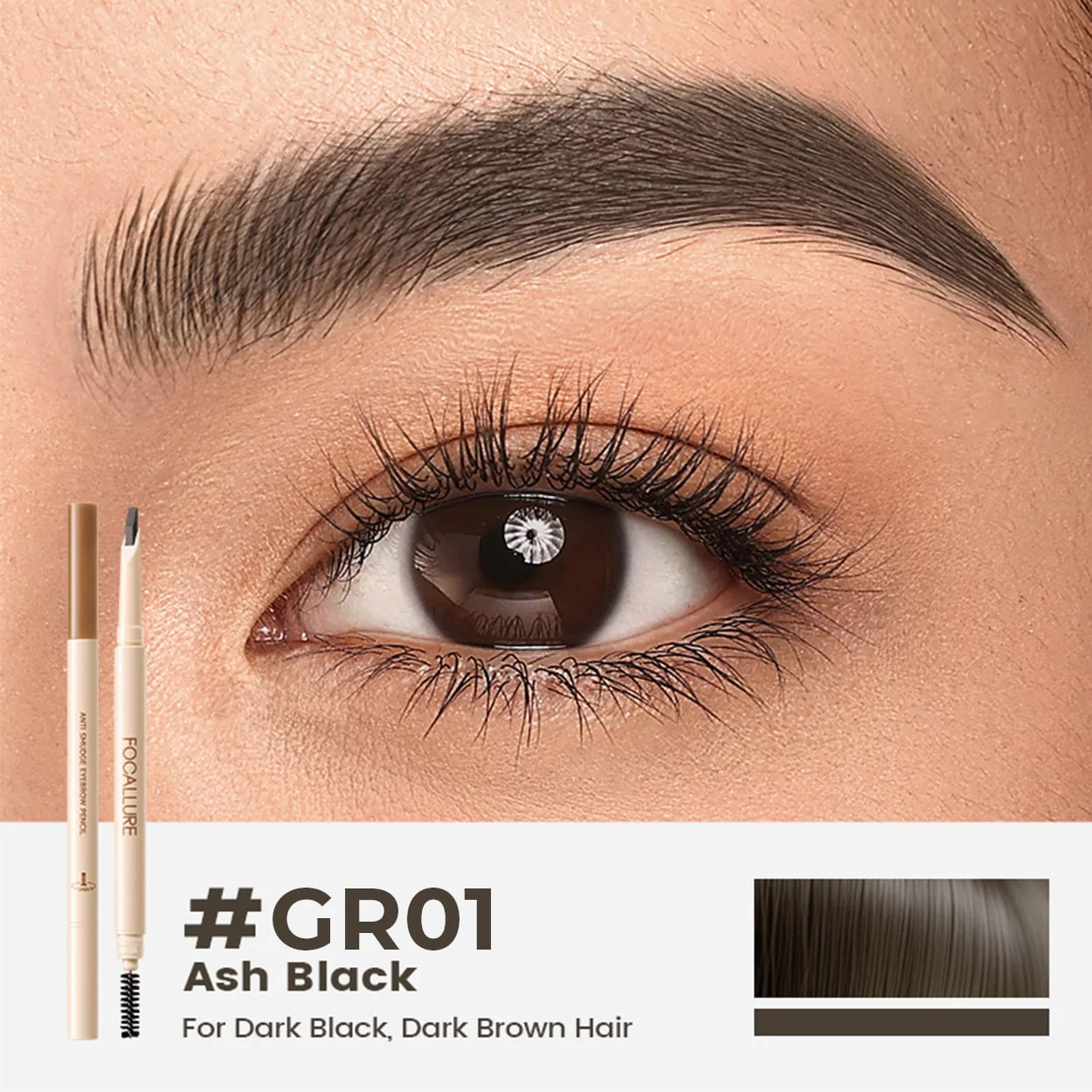 Focallure - Anti Smudge Eyebrow Pencil | MazenOnline