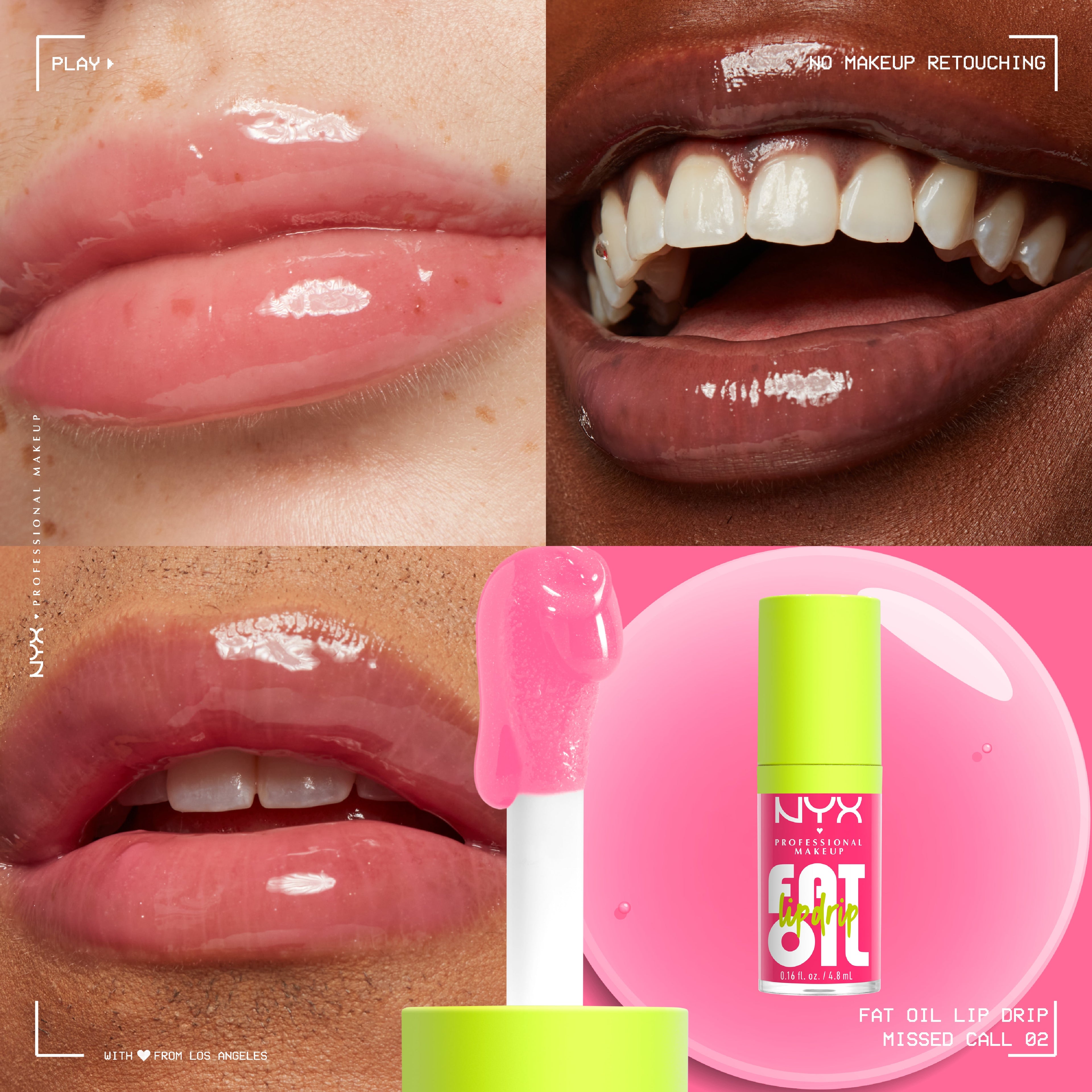 NYX Professional Makeup - Fat Oil Lip Drip, Moisturizing, Shiny, Vegan Tinted Lip Gloss, Non-Sticky Finish, 12H Hydration | MazenOnline