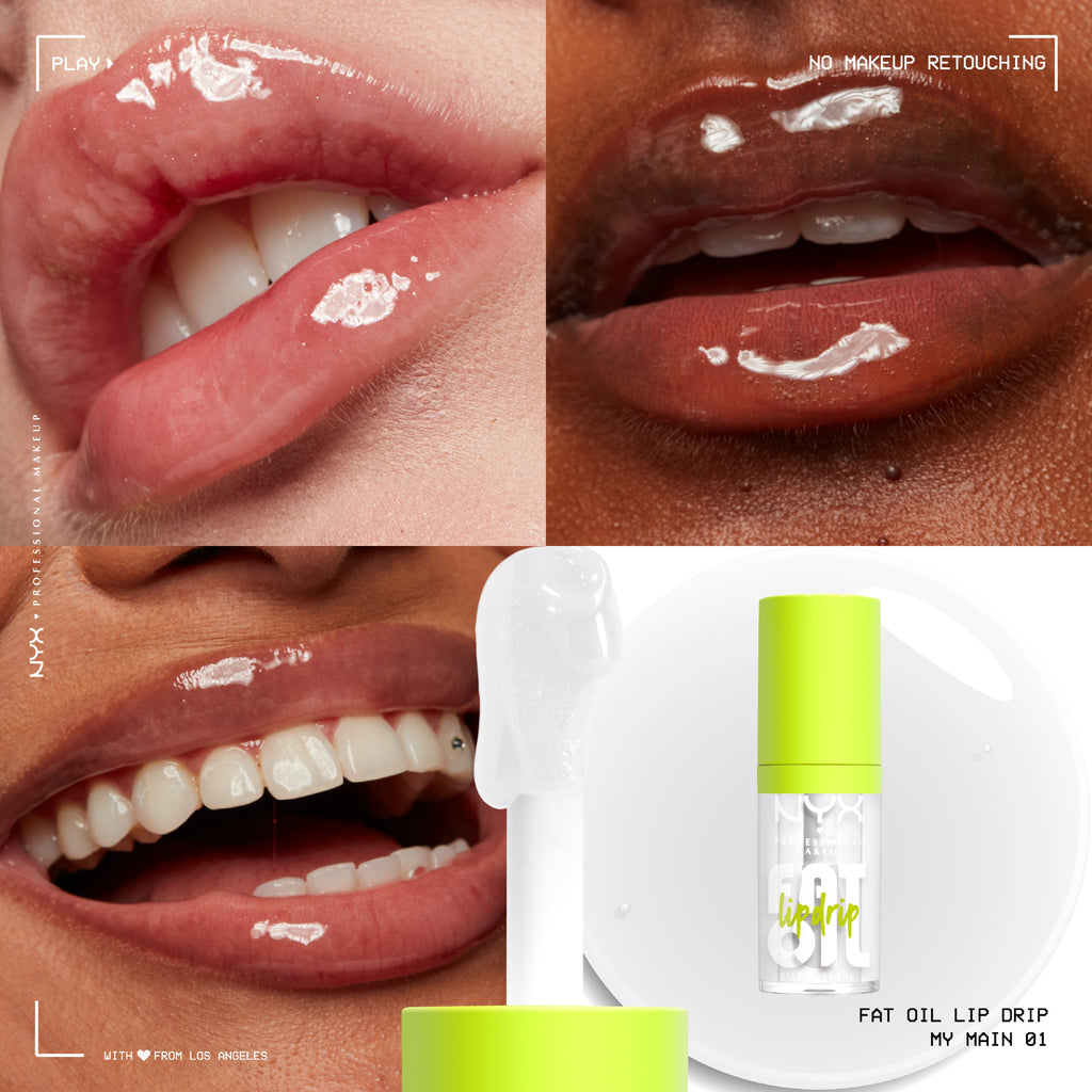 NYX Professional Makeup - Fat Oil Lip Drip, Moisturizing, Shiny, Vegan Tinted Lip Gloss, Non-Sticky Finish, 12H Hydration | MazenOnline