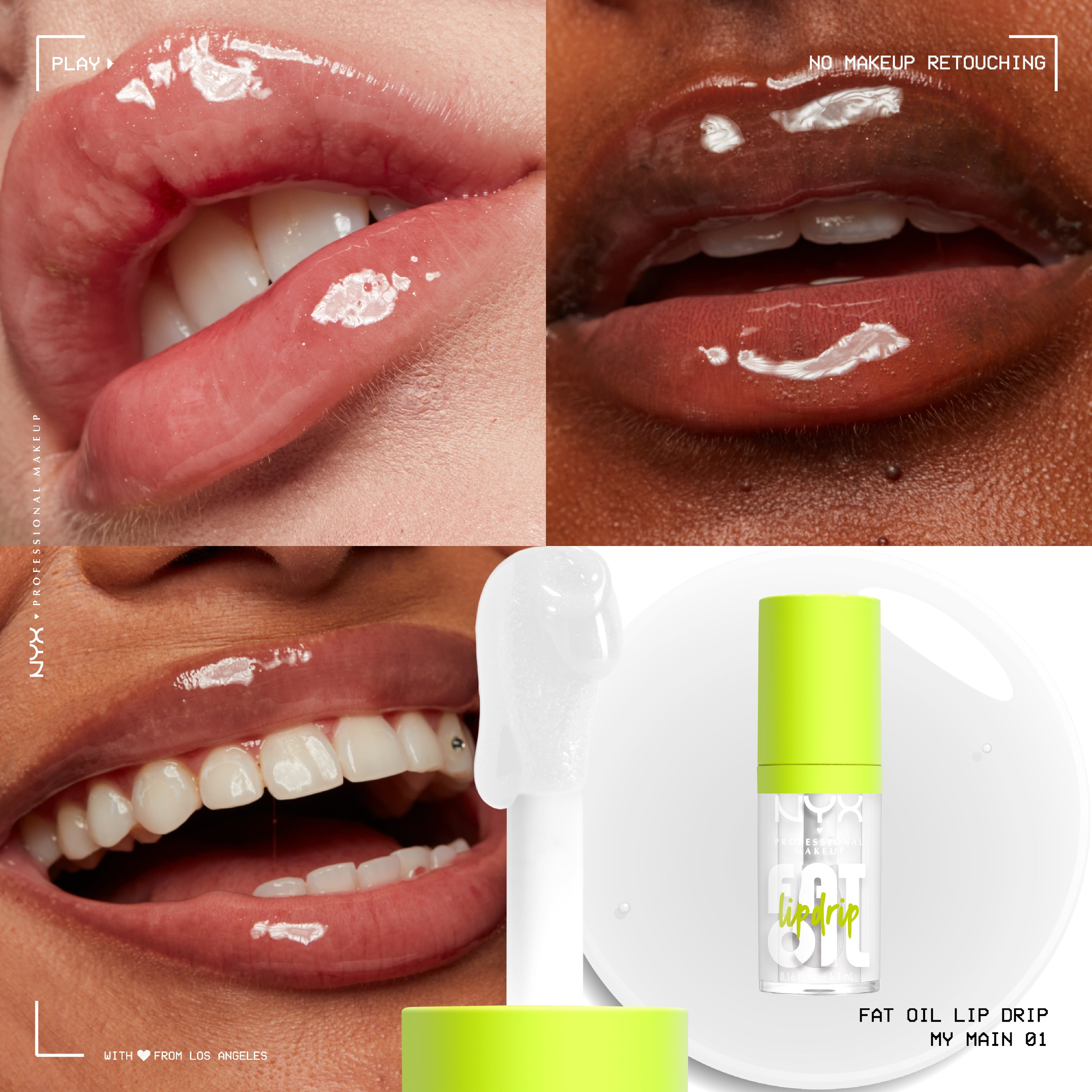 NYX Professional Makeup - Fat Oil Lip Drip, Moisturizing, Shiny, Vegan Tinted Lip Gloss, Non-Sticky Finish, 12H Hydration | MazenOnline