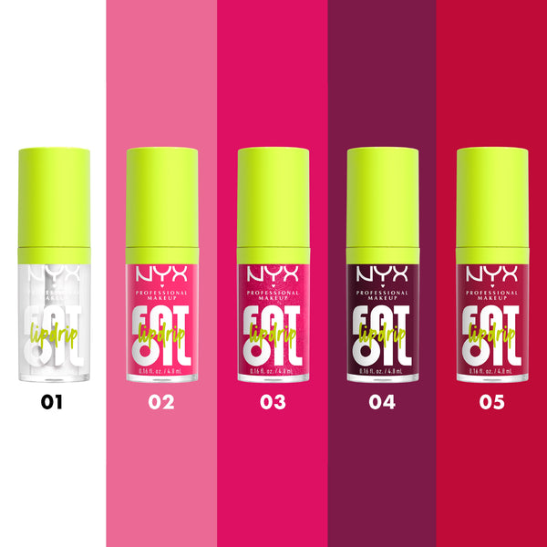 NYX Professional Makeup - Fat Oil Lip Drip, Moisturizing, Shiny, Vegan Tinted Lip Gloss, Non-Sticky Finish, 12H Hydration | MazenOnline