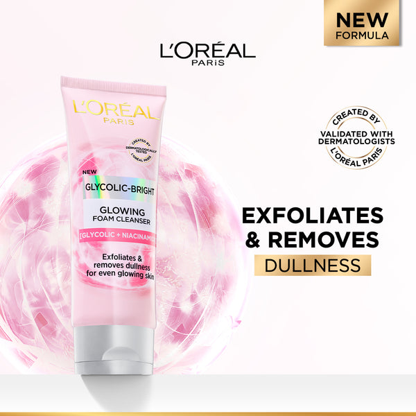L'Oréal Paris - Glycolic Bright Glowing Daily Cleanser Foam | MazenOnline