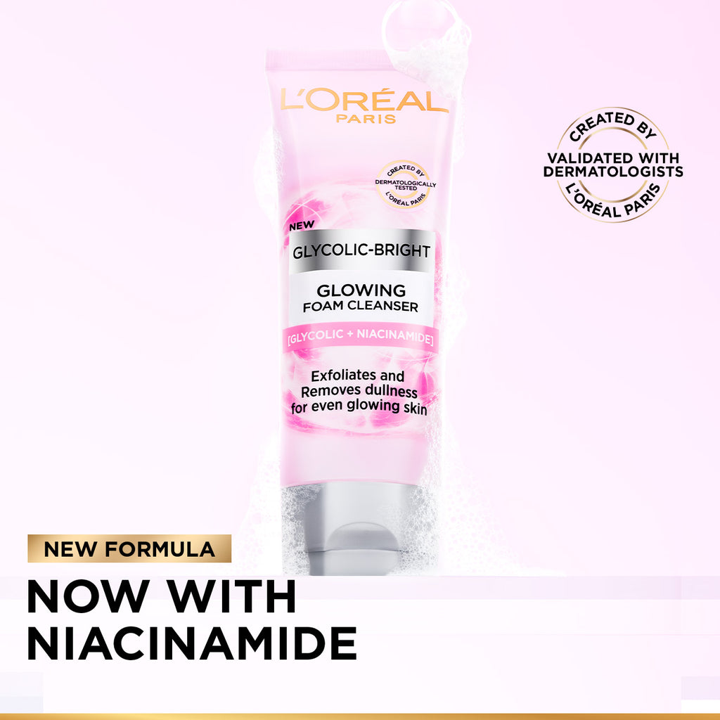 L'Oréal Paris - Glycolic Bright Glowing Daily Cleanser Foam | MazenOnline