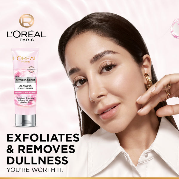 L'Oréal Paris - Glycolic Bright Glowing Daily Cleanser Foam | MazenOnline