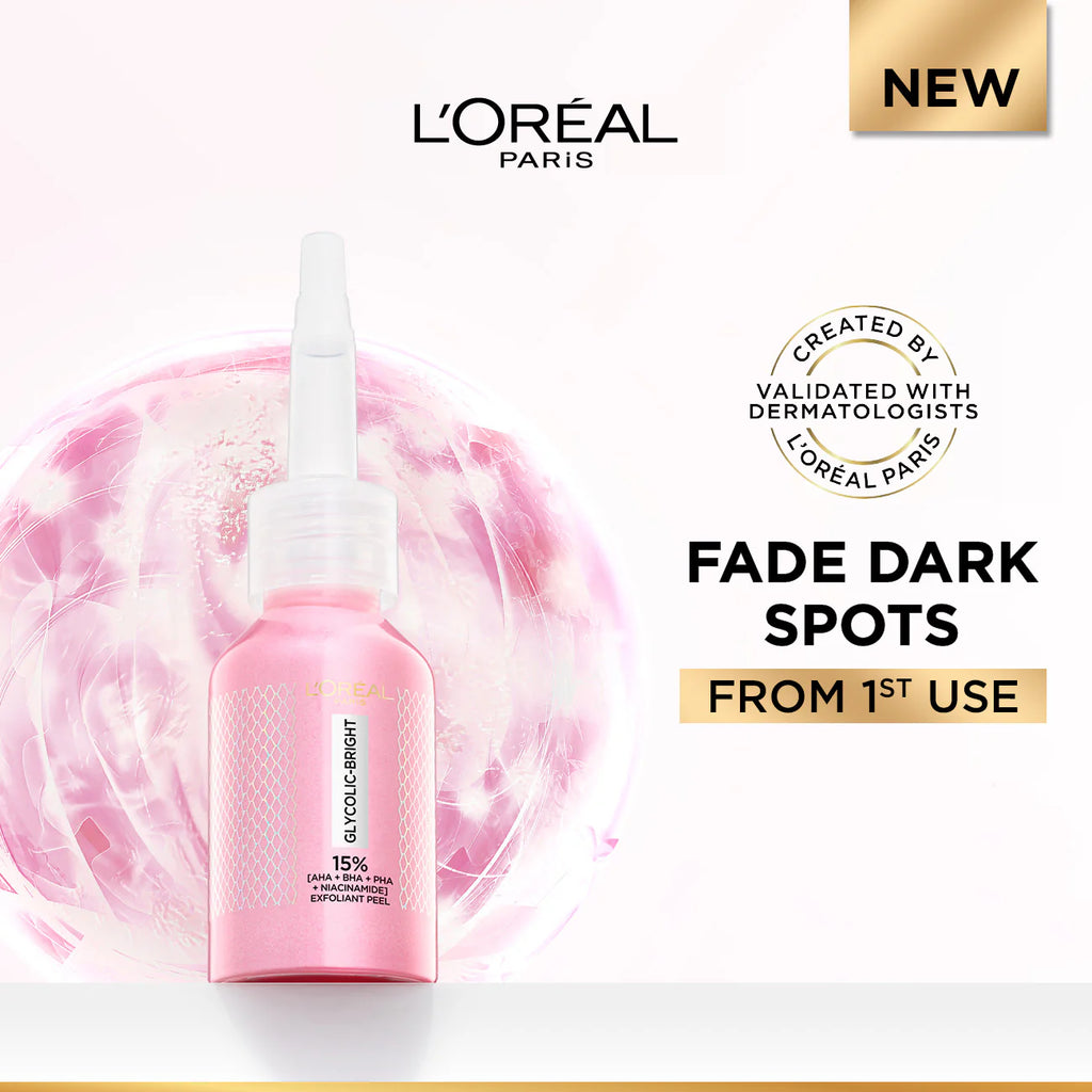 Glycolic-Bright Anti-Dark Spot Exfoliant Peel 15% AHA + BHA + PHA + Niacinamide - MazenOnline