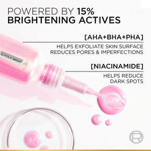Glycolic-Bright Anti-Dark Spot Exfoliant Peel 15% AHA + BHA + PHA + Niacinamide - MazenOnline