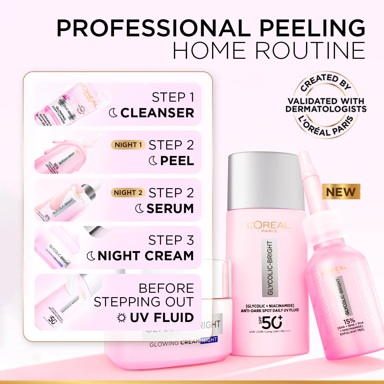 Glycolic-Bright Anti-Dark Spot Exfoliant Peel 15% AHA + BHA + PHA + Niacinamide - MazenOnline