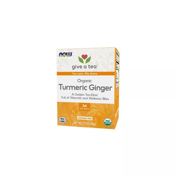Now - Turmeric Ginger Tea, Organic | MazenOnline
