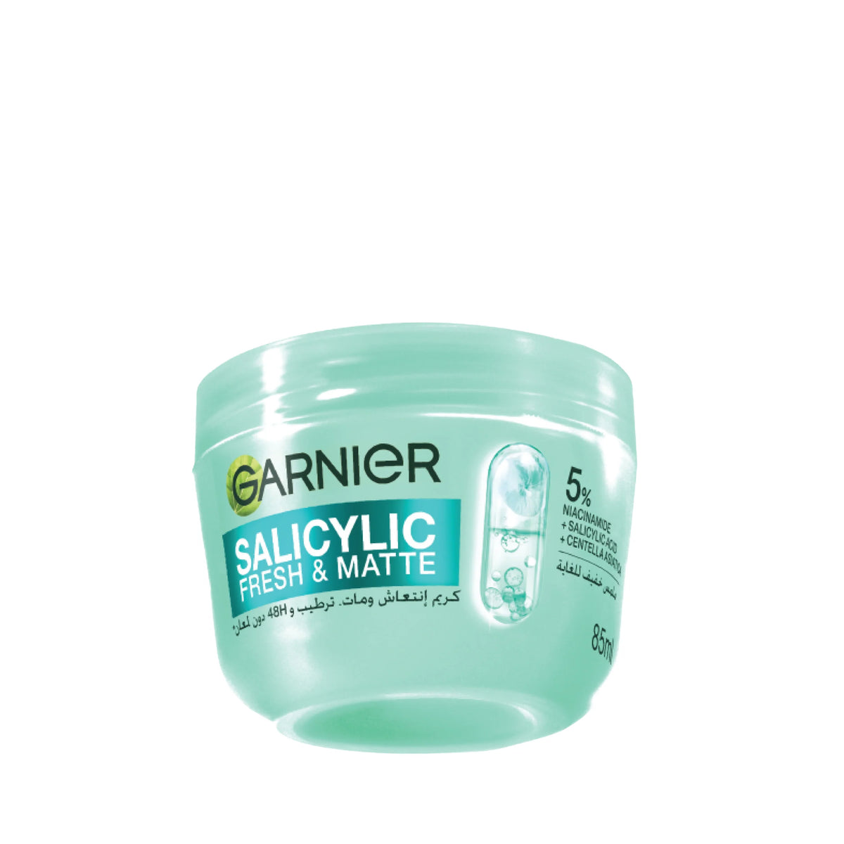 Salicylic Fresh & Matte Cream - Hydration, 48H Oil Free - 5% [Niacinamide + Salicylic Acid + Centella Asiatica] - Cruelty Free International & Vegan