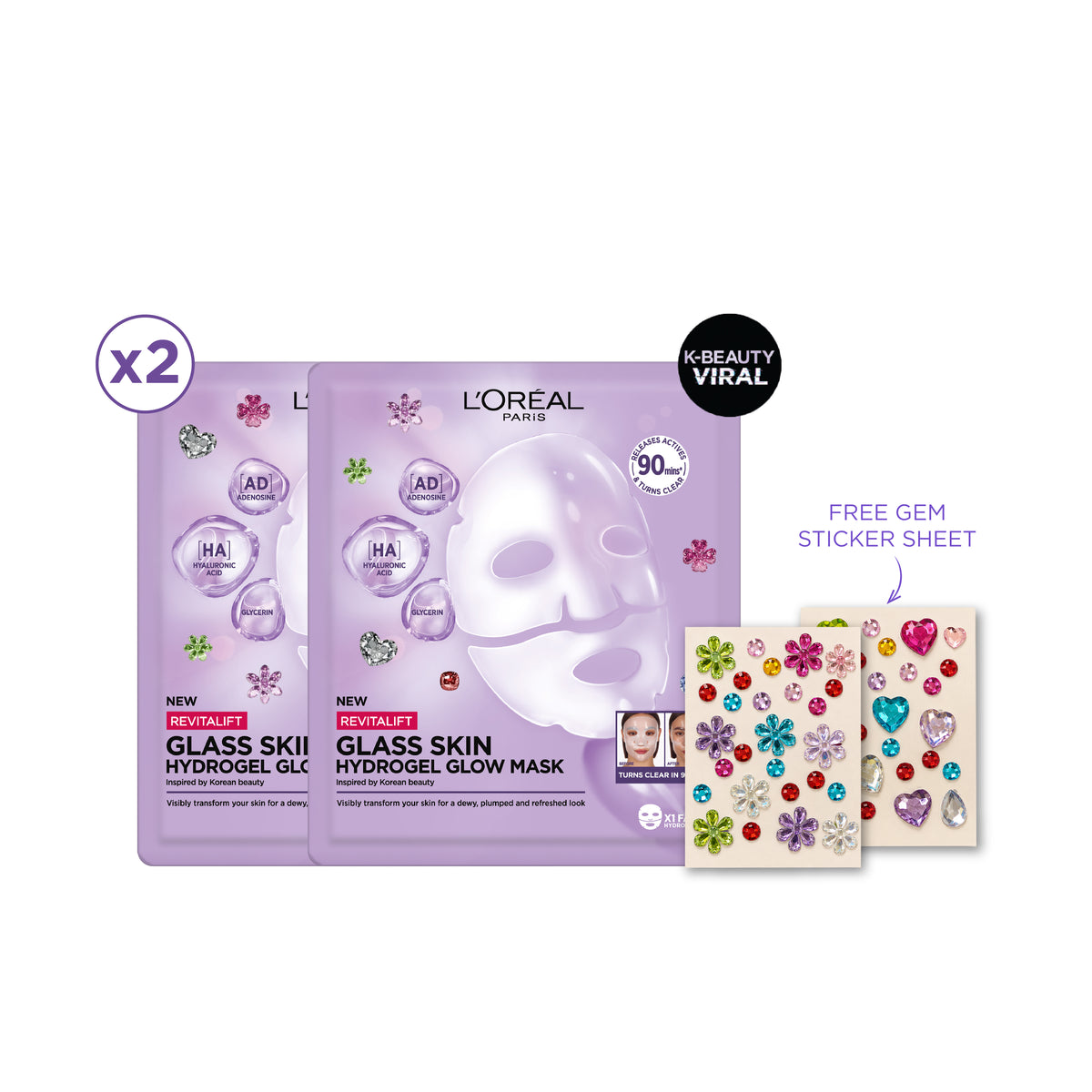 2 Hydrogel Masks