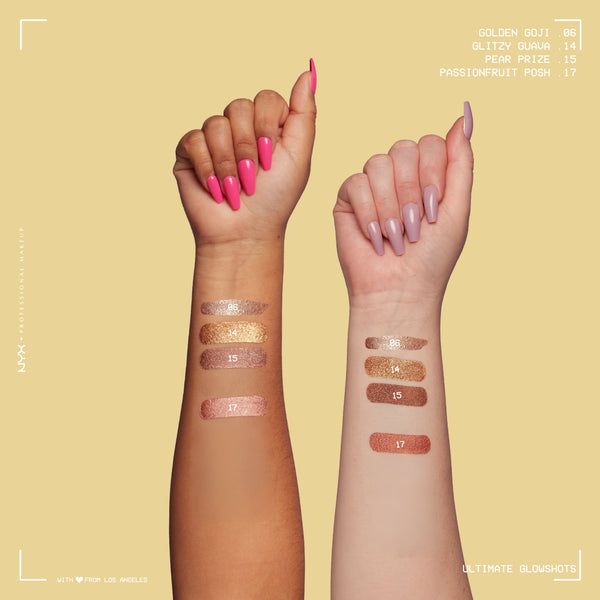 NYX Professional Makeup - Ultimate Glow Shots, Brightening Liquid Eyeshadow | MazenOnline